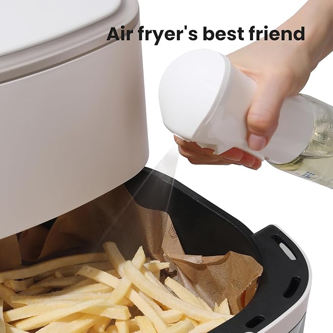 Mistifi Dark Glass Oil Sprayer – Fine Mist Olive Oil Dispenser for Cooking Air Fryer & BBQ Refillable Dark Glass Bottle for Healthy Cooking & Baking(PS641)