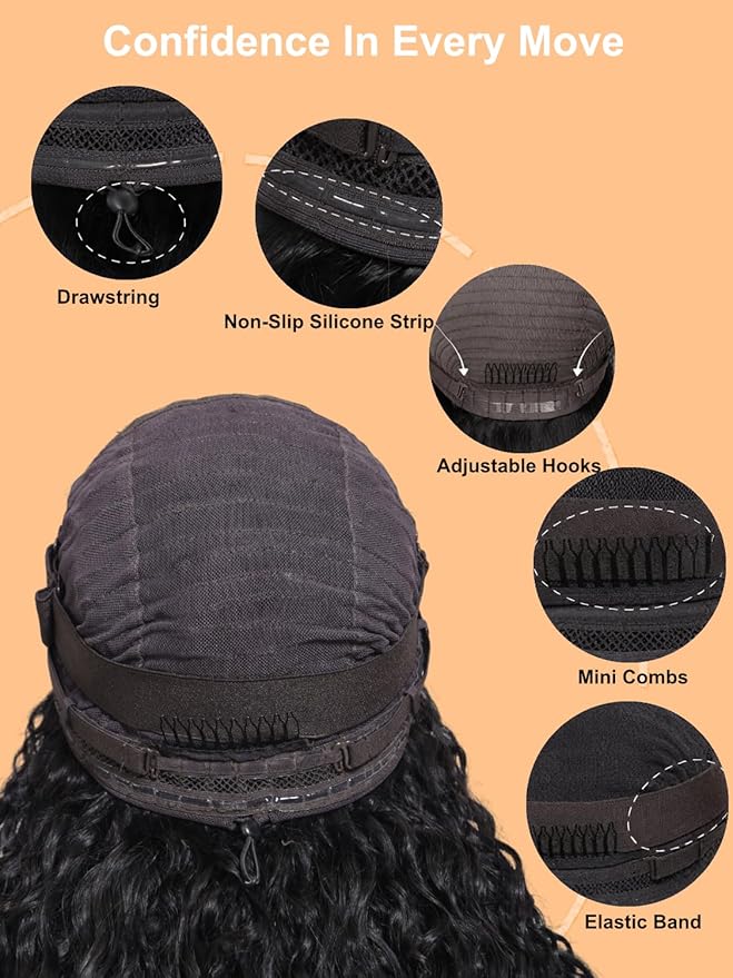Julia Hair 13x4 Pre Everything Chestnut Brown Highlight Yaki Loose Body Wave Wig With Drawstring Glueless Wigs Human Hair HD Lace Frontal Wig Bleached Knots Ready to Go 24 Inch