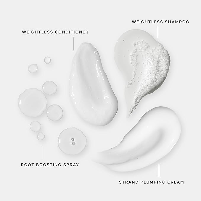 Philip Kingsley | Body Building Volumizing Collection | Includes Shampoo, Conditioner, Root Boosting Volumizer Spray and Hair Plumping Volume Cream | Lifts Fine, Limp, Flat, Flyaway Hair | Set Of 4