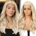 Light Blonde Synthetic Lace Front Wig,13×6 Curly Glueless Wigs for Women Daily Use 22IN（#R10119）