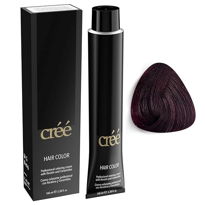 Cree Professional 4.62 - Irisee Red Brown Permanent Hair Color - Long Lasting, Rich Vibrant - Gray Coverage 100ml - 3.4 fl.oz.
