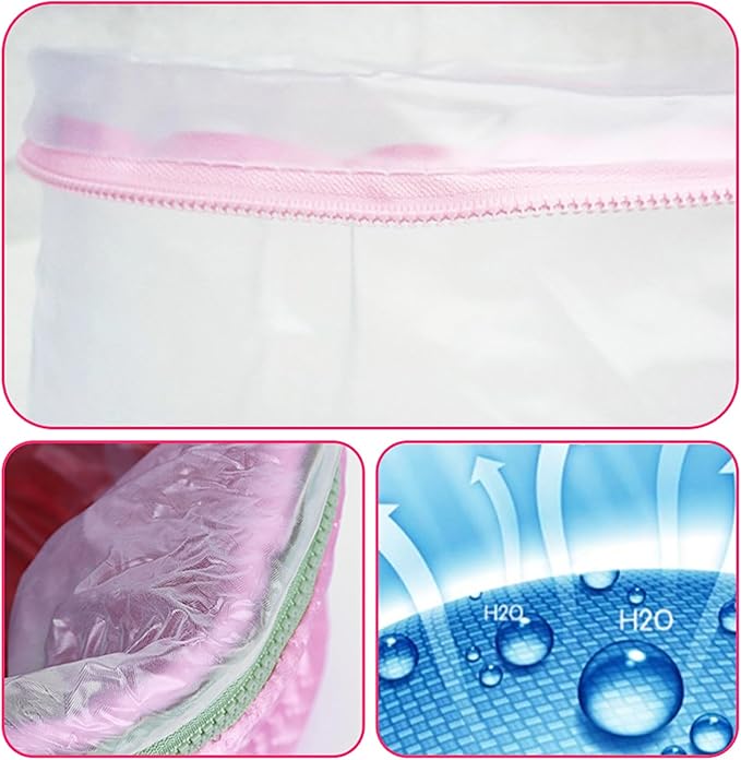 Hair Steamer Cap, 2-Level Heat Thermal Hood, Portable Hair Heat Cap for Deep Conditioning, Drying, Home Spa, Salon, Professional Styling, Women, Girls, Moisturizing, Relaxation