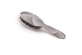 Rock & Ruddle Natural Mixed Boar Bristle Hair Brush for Women and Kids (Small 6.9") - Perfect for Wet or Dry Hair, Detangling Smoothing Blowdrying - Designed & Made in UK - Geometric Swirls and Arcs