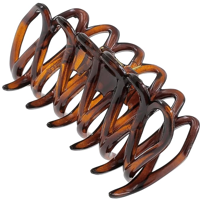Camila Paris CP3520 French Small Hair Clips for Women Thick Hair for Long Curly Wavy Hair, Girls Hair Claw Clip, Durable Styling Big Claw Clip for Thick Hair, Strong Hold No Slip Grip, Made in France