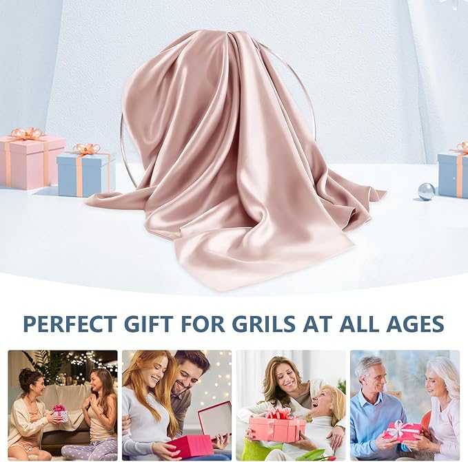 Silk Pillow Cases 2 Pack King Size Mulberry Silk Pillowcase Set of 2 for Hair & Skin 36 x 20 Inches 22 Momme Both Sided Grade 6A Silk Soft Breathable Cooling with Hidden Zipper, Pink