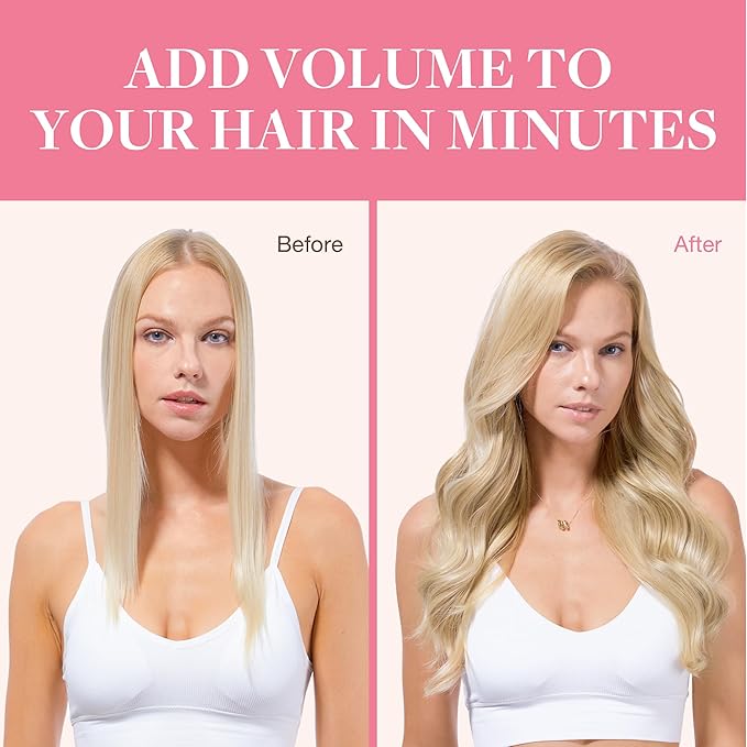 GOO GOO Clip in Hair Extensions Real Human Hair, Remy Human Hair Extensions Clip ins for Women, Natural Human Hair, 24inch 150g 9Pcs, #18D/22F Dirty Blonde Highlights