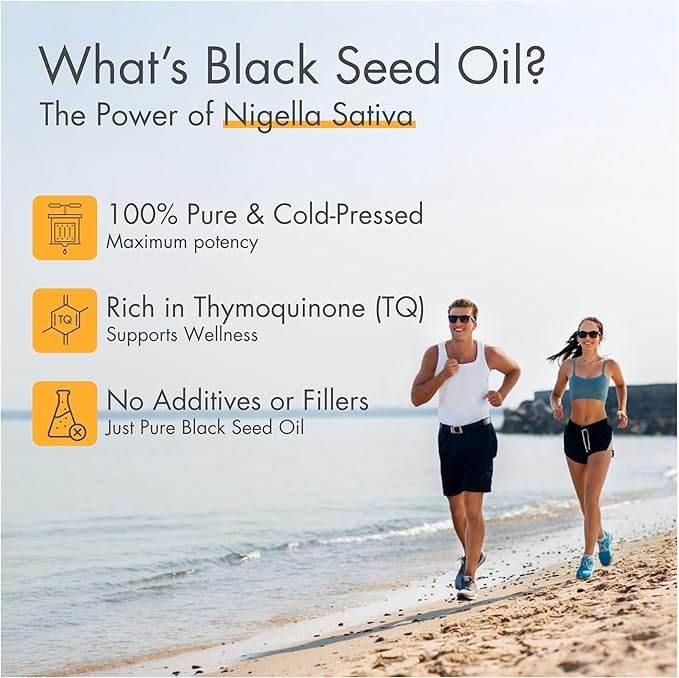 adalin Black Seed Oil Liquid 25.2 fl oz | Nigella Sativa Seed Oil | High Thymoquinone | Cold Pressed | Glass Bottle | Blackseed | Vegan | Gluten Free