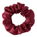 Mulberry Silk Hair Scrunchie, 100% Silk, No Damage for Frizz Prevention, Sleep and Night Scrunchie, Hair Accessories for Women (Wine Red)-1 Count