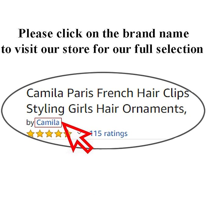 Camila Paris CP3620 French Hair Barrette Clip for Girls for Thick Curly Wavy Long Hair, Strong Hold Grip Hair Clips for Women, Automatic, No Slip Styling Girls Hair Accessories, Handmade in France