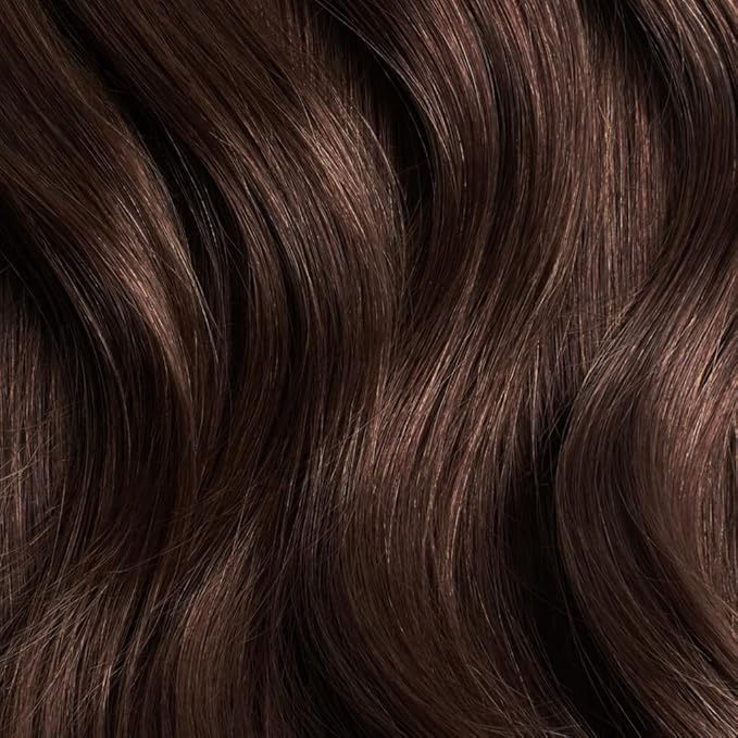 Luxy 100% Remy Human Hair – Halo Clip-In Hair Extensions –Natural Looking Volume & Length - One-Piece - Easy 5-Min Application 150 grams 12" Chocolate Brown Halo
