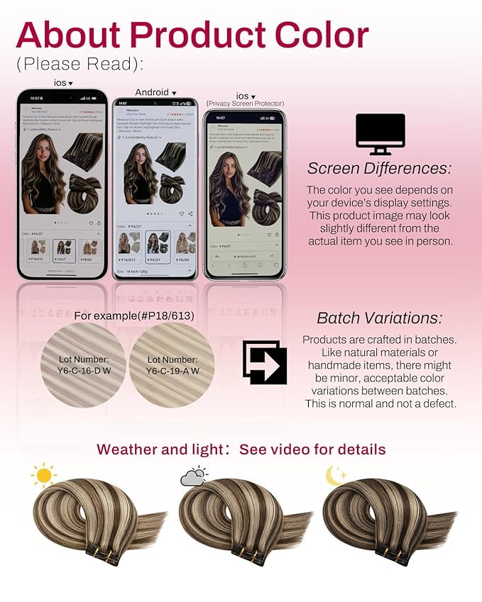 Moresoo Real Human Hair Clip in Extensions Dark Brown Honey Blonde Highlights Clip ins Human Hair Chocolate Brown to Honey Blonde Short Remy 80g/5pcs 12 inch
