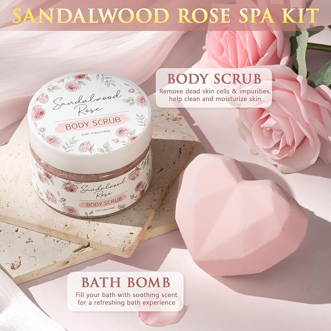 Birthday Gifts for Women Self Care Package Get Well Soon Gift Baskets, Thinking of You Sympathy Spa Gift Set w/ Crochet Flower Bouquet, Unique Christmas Gifts for Women Mom Her Best Friend Sister Wife