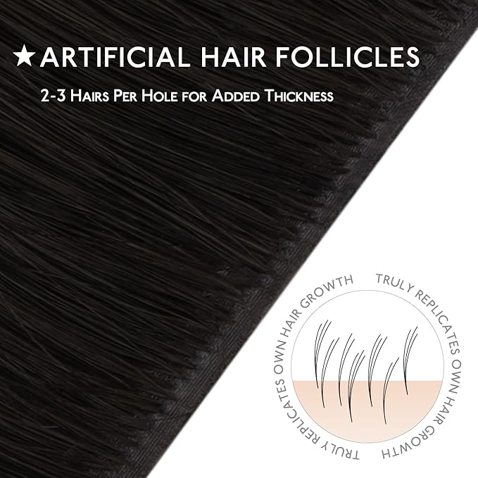 WENNALIFE Invisi Edge & Classic Tape in Hair Extensions Human Hair, 14 Inch 50g 20pcs(10pcs Invisi Edge & 10pcs Classic) Dark Brown Invisible Luxury Remy Hair Natural Seamless Injected Tape Ins