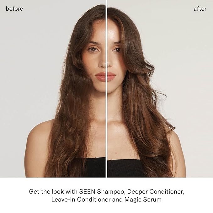 SEEN Deeper Conditioner, Fragrance Free - Non-Comedogenic & Hair Conditioner- Dermatologist-Developed - Safe for Sensitive, Eczema & Acne Prone Skin