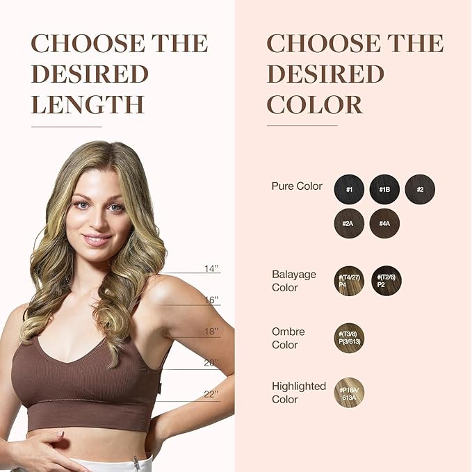 GOO GOO Clip in Hair Extensions Real Human Hair, Remy Human Hair Extensions Clip ins for Women, Natural Human Hair, 14inch 110g 7Pcs, 5A/90/16F Bahamian Balayage