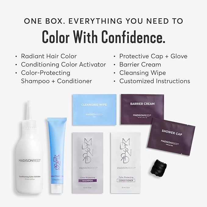 Madison Reed Radiant Hair Color Kit - 5.5NNN Dark Brown with Warm Golden Tones (Modena Brown), 100% Gray Hair Coverage Permanent Hair Dye for Resistant Grays | PPD-Free & Ammonia-Free, 2 Pack