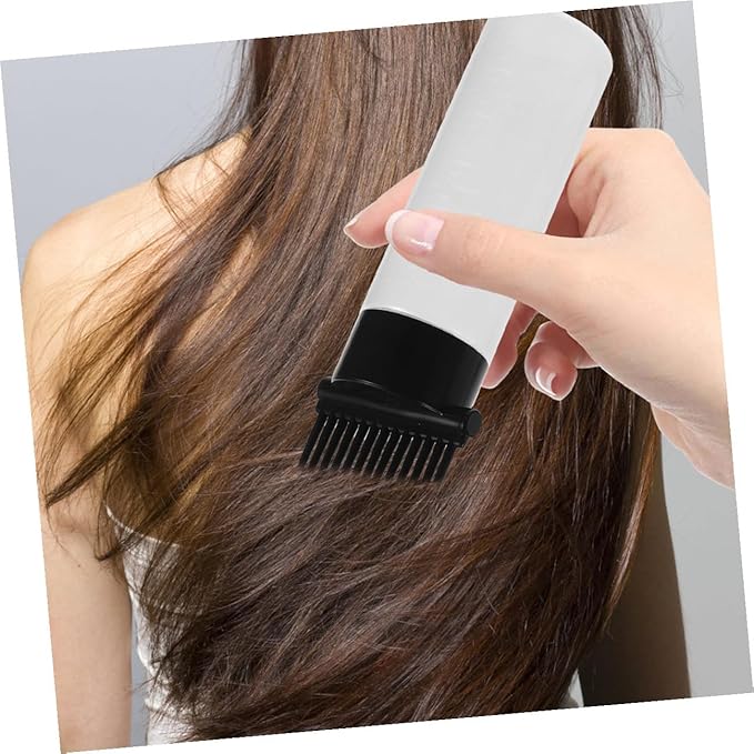 3pcs Hair Dyeing Comb Applicator Bottles Root Bottle with Graduated Scale Reusable Hair Oil Application for Precise Coloring
