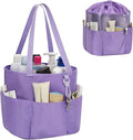 Mesh Shower Caddy Portable, Travel Toiletry Bag for Women Men, Large Capacity Shower Bag Quick Dry Bathroom Bag for Dorm, Gym, Bathroom, Camping, Beach, Swimming, Traveling, Purple