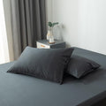 Bella Coterie | Luxury Bamboo Viscose Queen Size Pillowcase Set | 100% Organically Grown | Ultra Soft | Cooling | 2 Pcs [Charcoal Grey]