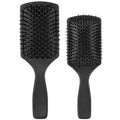 2 Pcs Black Paddle Detangler Brush - Wet & Dry Anti-Static Hair Brush for All Hair Types, Scalp Massage Brush for Women & Men