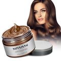 Temporary Hair Color Wax,Hair Spray Color, Hair Wax Color 4.23 oz, Easy Washout Temporary Hair Dye for Halloween,Cosplay, Party (Brown, 4.23)