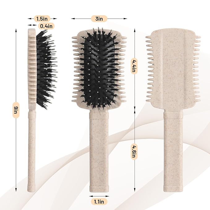 Curly Hair Brush Defining, Volume Curl Defining Brush for Effortlessly Detangling Shaping and Styling Men's Women's Curls, Waves & Coils, Curly Hair Products, Reduce Frizz, Beige 1PC