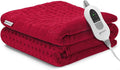 GENIANI XL Electric Heating Pad for Back Pain & Cramps Relief, Electric Throw, Birthday Christmas Gifts for Women, Auto Shut Off, Machine Washable, Heat Pad for Neck & Shoulder, Viva Magenta 12'‘×24’’
