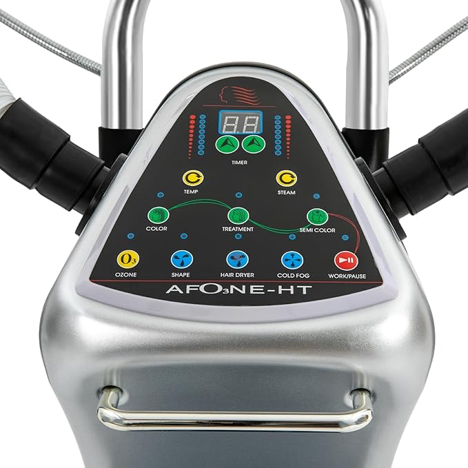 650W Ozone Hair Steamer Machine, Adjustable Height Hooded Heating Steamers w/Brake Wheels, Multifunctional Treatment-Heated Micro Mist Steamer for Home Salon Spa