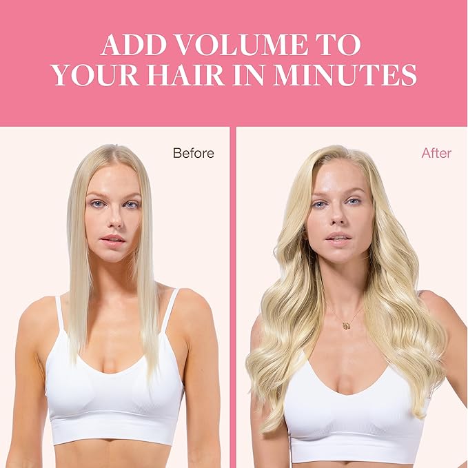 GOO GOO Clip in Hair Extensions Real Human Hair, Remy Human Hair Extensions Clip ins for Women, Natural Human Hair, 16inch 150g 9Pcs, 60A Platinum Blonde