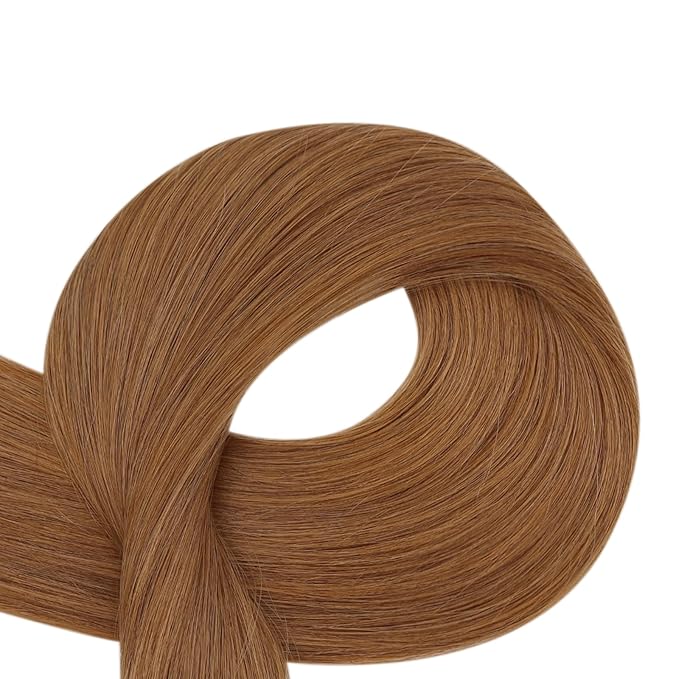 Full Shine Tape in Weft Hair Extensions Human Hair Color 330 Copper Brown Tape in Hair Extensions 22Inch Seamless Invisible Remy Skin Weft 100Gram 40Pcs Adhesive Brazilian Silky Straight