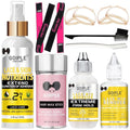 Wig Accessory Essentials Kit Lace Front Wig Glue, Wig Adhesive Extension Spray for Extend Boding Time of Lace Glue, Natural and Gentle Formula Lace & Skin Nutrition Spray Extend Duration of Adhesive