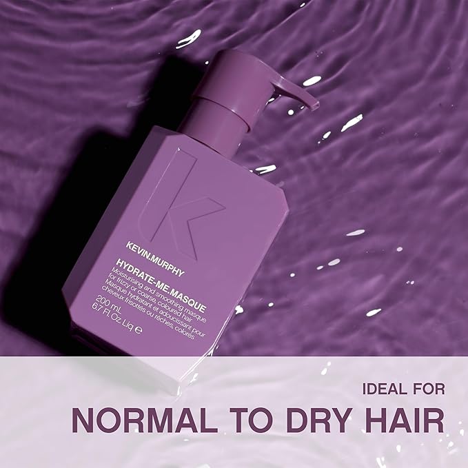 KEVIN.MURPHY HYDRATE-ME.MASQUE - Hair Masque for Damaged Hair - For Normal to Dry Hair - Hair Repair Formula - With Baobab Seed Oil & Rose Hip - Sulphate Free Hair Care - 1 L /33.8 fl oz
