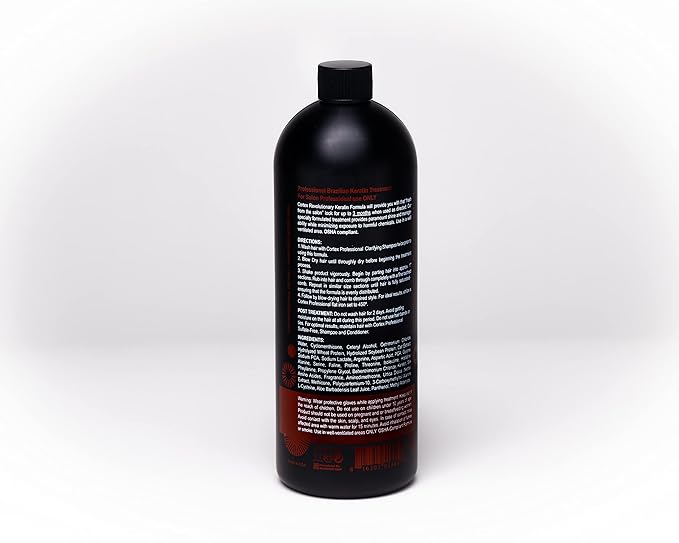 Cortex Professional Brazilian Keratin Hair Treatment | Restores, Straightens Coarsest, Curliest Hair | Improved Hair Care Straightening Formula