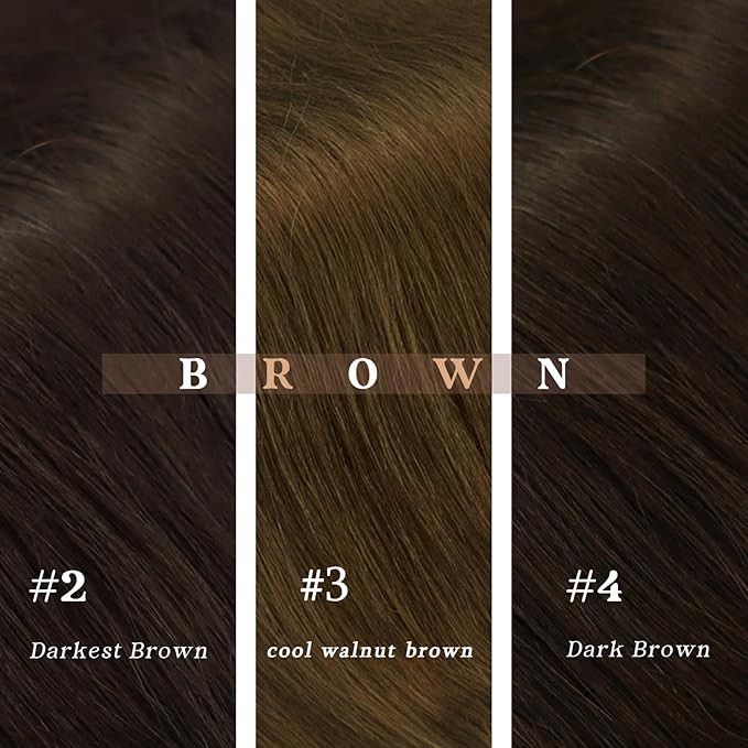 Ve Sunny Real Hair Extensions Clip in Human Hair Cool Ash Brown 22 inch Hair Extensions Clip ins Remy Straight Human Hair for Women 7pcs 120g