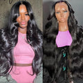 Body Wave Lace Front Wigs Human Hair 18 Inch HD Lace Frontal Wig 13x6 Pre Plucked with Baby Hair 200 Density Glueless Wig Brazilian Virgin Wigs for Women