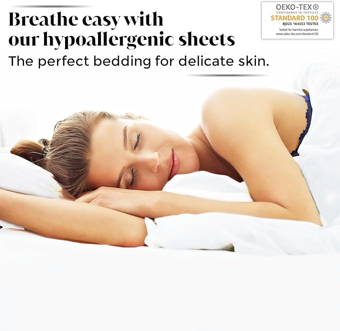 Luxury Bamboo Market | Queen Envelope Pillowcase Set | 100% Viscose Made from Bamboo | Organically Grown | Ultra Soft | Cooling | 2pcs [Classic White]
