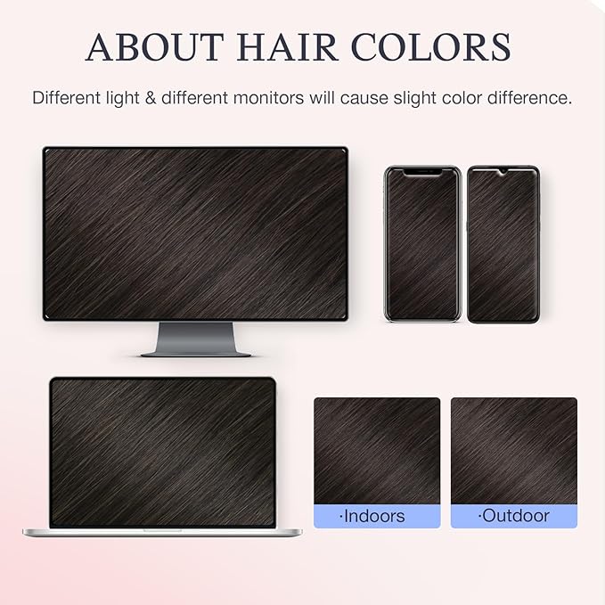 DOORES Clip in Hair Extensions Real Human Hair 20 inch 120g 7pcs Invisible Human Hair Extensions Clip ins, Injected Seamless PU Clipins Virgin Invisi Edge Natural Straight, 2A Light Dark Brown