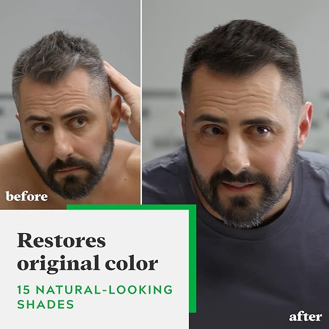 Just For Men Shampoo-In Color (Formerly Original Formula), Mens Hair Color with Keratin and Vitamin E for Stronger Hair - Light-Medium Brown, H-30, Pack of 3