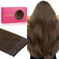 WENNALIFE Invisi Edge & Classic Tape in Hair Extensions Human Hair, 24 Inch 50g 20pcs(10pcs Invisi Edge & 10pcs Classic) Light Ash Brown Invisible Luxury Remy Hair Natural Seamless Injected Tape Ins