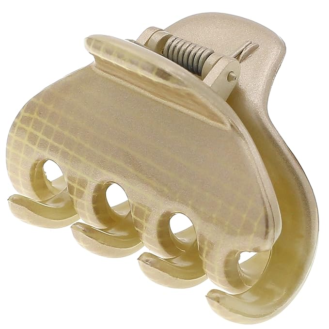 Camila Paris CP3195 French Hair Clip for Women, Small, Gold 2 inches Girls Hair Claw Clips Jaw Fashion Durable and Styling Hair Accessories for Women, Strong Hold No Slip Grip, Made in France