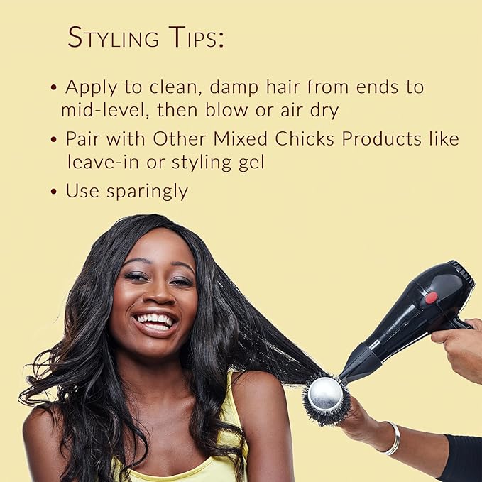 Mixed Chicks Gloss and Shining Hair Silk - Shine, Smooth & Finish, 1.7 oz