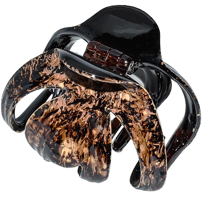 Camila Paris CP3866 French Octopus Hair Clip for Women Thick Hair and Long Curly Wavy Hair, Girls Hair Claw Clips, Styling Claw Clip for Thick Hair, Strong Hold No Slip Grip, Made in France