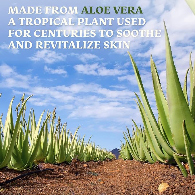 Green Leaf Naturals Amazing Aloe Vera Gel - Freshly Cut, 100% Pure Aloe, Premium Quality, Vegan, Unscented - Natural Sunburn Relief, After Shave, Skin, Face & Hair Care 8oz