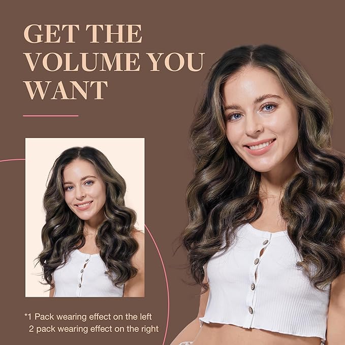 GOO GOO Clip in Hair Extensions Real Human Hair, Remy Human Hair Extensions Clip ins for Women, Natural Human Hair, 20inch 150g 9Pcs, 1B/16/1B Balayage Natural Black to Light Blonde