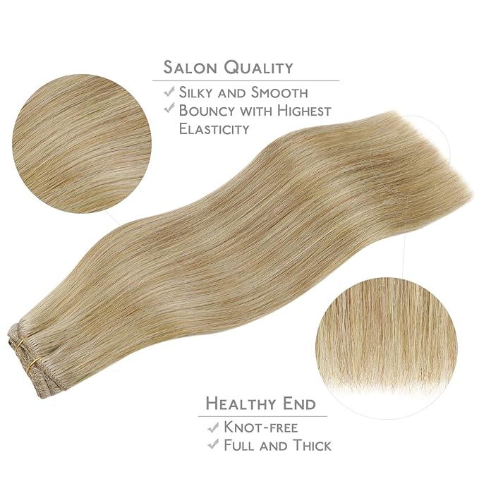 WENNALIFE Clip in Hair Extensions Real Human Hair, 20 Inch 120g 7pcs Clip in Hair Extensions Real Human Hair, Mixed Multi-tone Ash Brown Human Hair Remy Hair