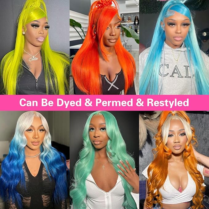 613 HD Lace Frontal Wig 32 Inch Full & Thick 13x6 Straight HD Lace 613 Blonde Wig 200 Density Human Hair Glueless Pre Plucked 613 Colored Human Hair Wigs With Baby Hair for Women