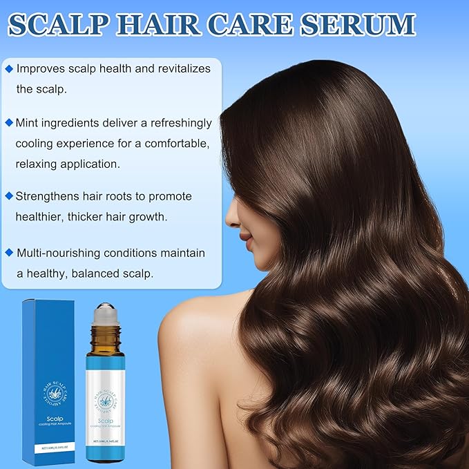 Advanced Hair Growth Serum Roll-On,Hair Growth Roll-On Serum for Men & Women for Hair Loss & Thinning,Nourishes Scalp & Roots,Non-Greasy,Lightweight For All Hair Types(10ml,3pcs)