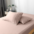 Bella Coterie | Luxury Bamboo Viscose Queen Size Pillowcase Set | 100% Organically Grown | Ultra Soft | Cooling | 2 Pcs [Dusty Rose]