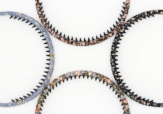 Fashion Hair Accessories Teeth Comb Hair Hoop Bands Soft Comfy Non-slip Headbands for Women (4 colors)