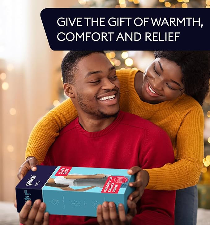GENIANI XL Electric Heating Pad for Back Pain & Cramps Relief, 15"x24" Electric Throw with Auto Shut-Off, Adjustable Strap, Soft Fabric, Ideal for Lower Back & Stomach – Gift for Women & Men